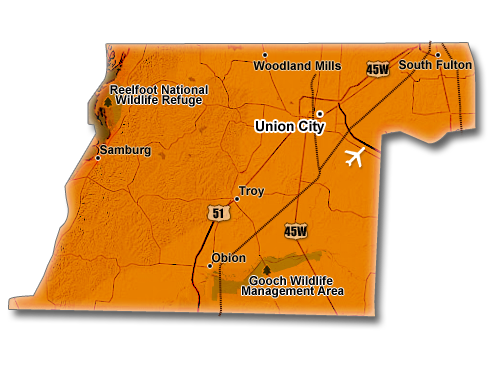 Obion County Map